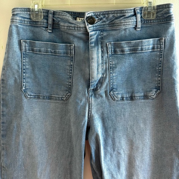 Bagatelle Collection Wide Leg High Rise Patch Pocket Jeans Women’s Size 31 - Picture 2 of 8